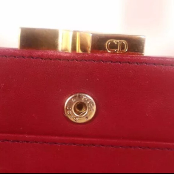 Lady Dior Cannage Kiss Lock Wallet EUC - Picture 2 of 8